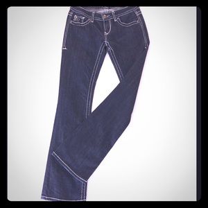 Express ReRock jeans Barely Boot